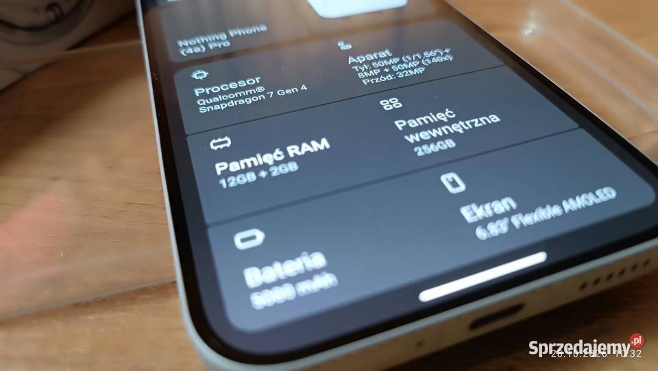 Smartfon Nothing Phone 4a Pro 5G 12256GB 683 łódzkie Łask