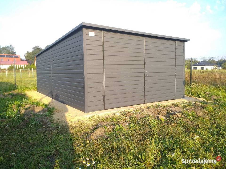Garaż blaszany w kolorze 4x5 mazowieckie Piaseczno