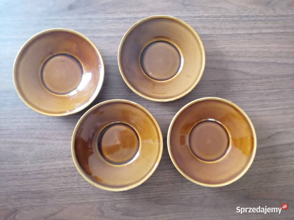 Talerzyk podstawka Kera Vitral brąz łódzkie Łódź