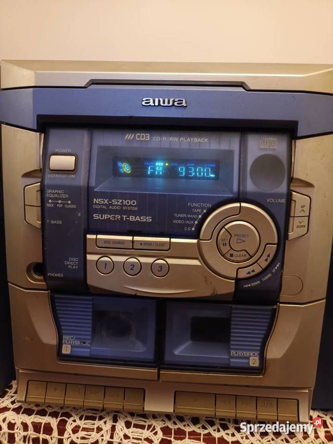 Aiwa NSX2100 plus głośniki stereo 88108 FM 40 Tychy
