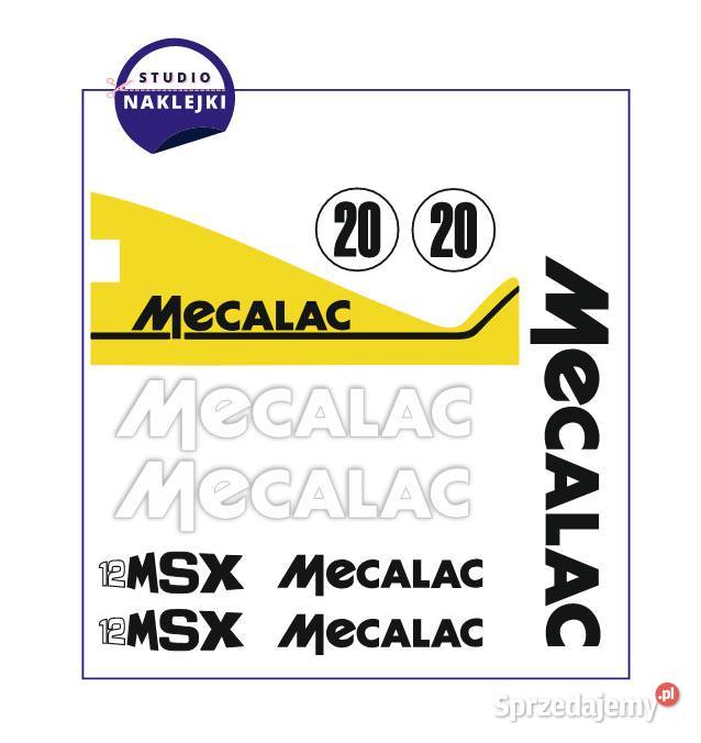 Naklejki Koparka kołowa Mecalac 12MSX Ładowarka Łagów