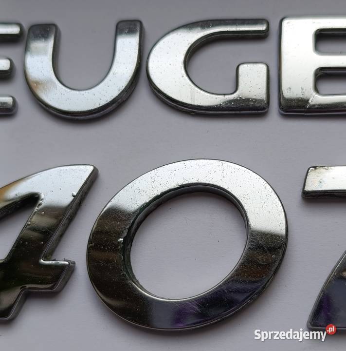 Napis emblemat Peugeot 407 sedan 0408r Lipno