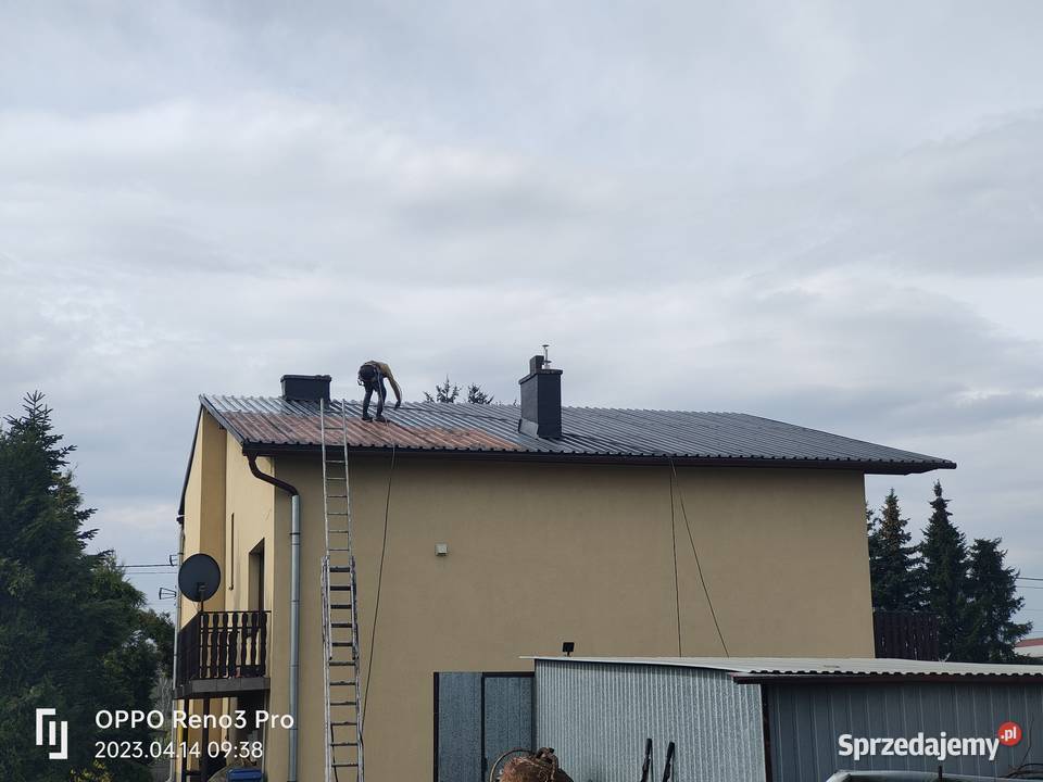 Mycie malowanie dachów elewacji domów z drewna małopolskie