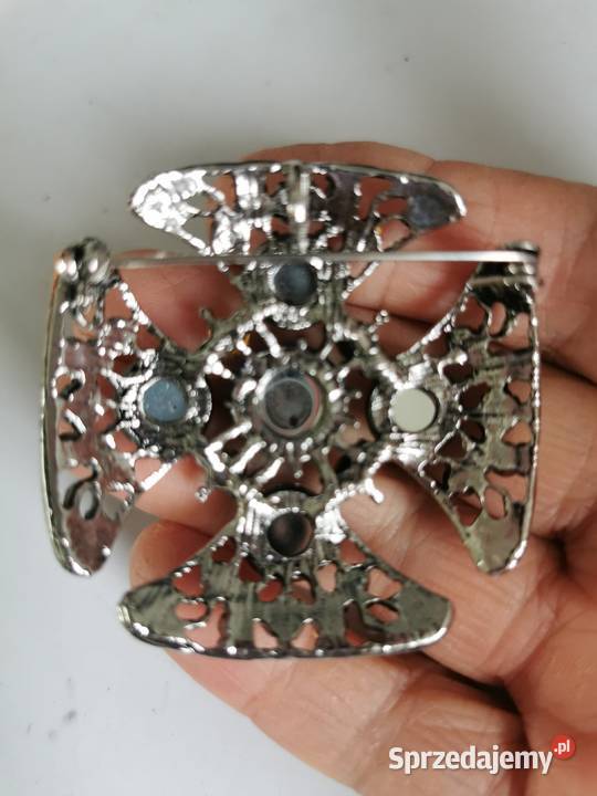 Broszka damska niebieskozielona Dla kobiet Kraków