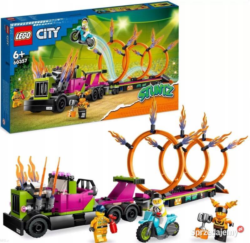 LEGO City 60357 Ciężarówka i ogniste obręcze dolnośląskie Wrocław