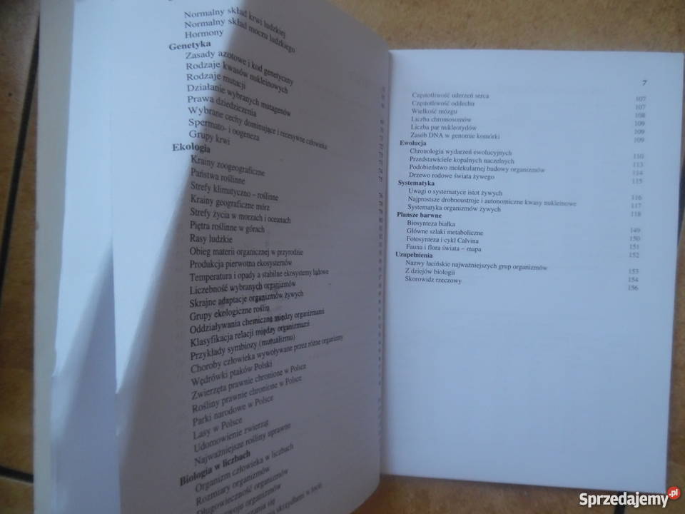 Tablice biologiczne Rok wydania 1994 Oborniki Śląskie sprzedam
