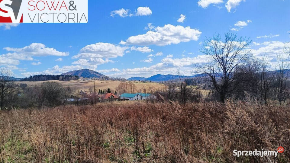 Słoneczna widokowa działka Jabłów sprzedam