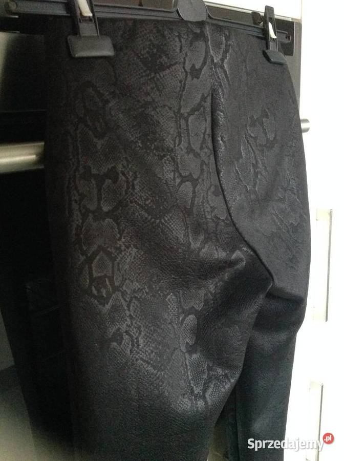 Legginsy Czarne Damskie ZARA S Wężowy Wzór j sprzedam