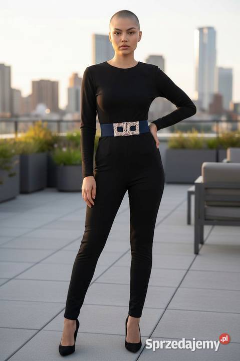 Pasek DamskiGUMA OZDOBNA BIŻUTERIA cekiny Moda i Styl łódzkie Wieluń