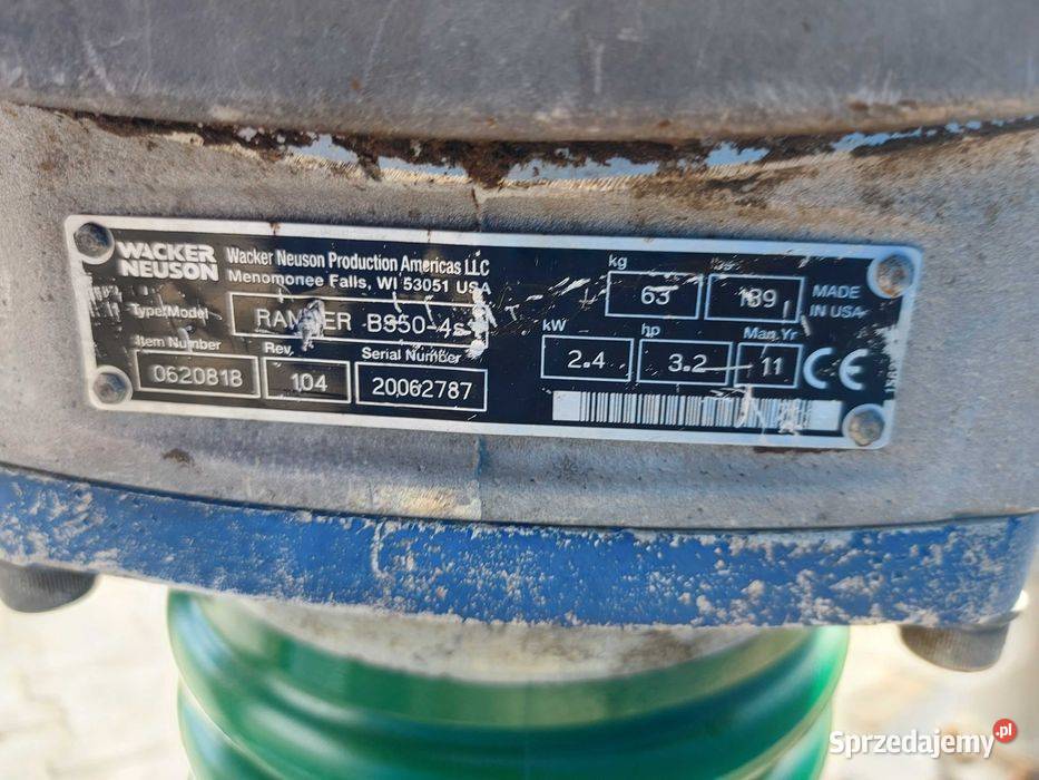 Zagęszczarka skoczek WACKER NEUSON BS 504 11r BS Sułów