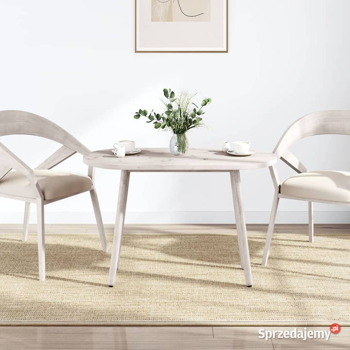 Blat stołu biały 100x50x25 lite drewno sosnowe Warszawa