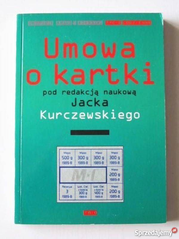 UMOWA O KARTKI KURCZEWSKI JACEK Otwock sprzedam