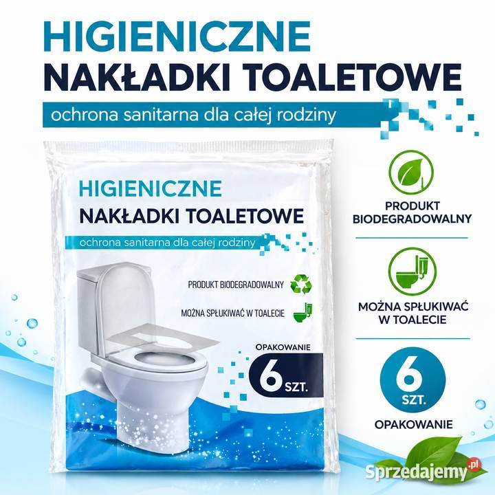 Higieniczne nakładki toaletowe biodegradowalne łódzkie Łódź sprzedam