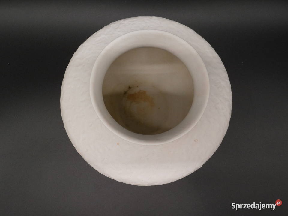 Unikatowy Wazon OpArt z Porcelany Biskwitowej Raszków