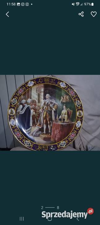 Dwa talerze porcelanowe Anglia Przasnysz