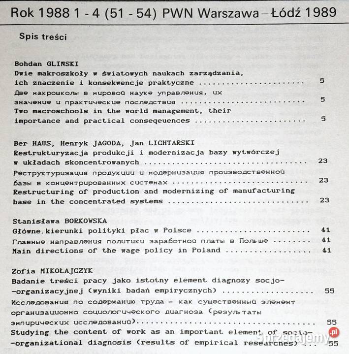 Organizacja i kierowanie 14 5154 Red B Gliński Pozostałe lubelskie