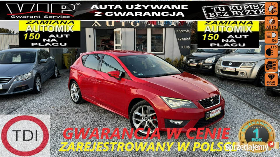 Seat Leon SPRZEDANY Leon FR 20 TDI 150 Gwarancja 240000km Świdnica