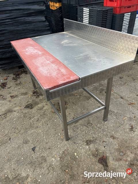 Stół roboczy ze stali nierdzewnej z płytą
