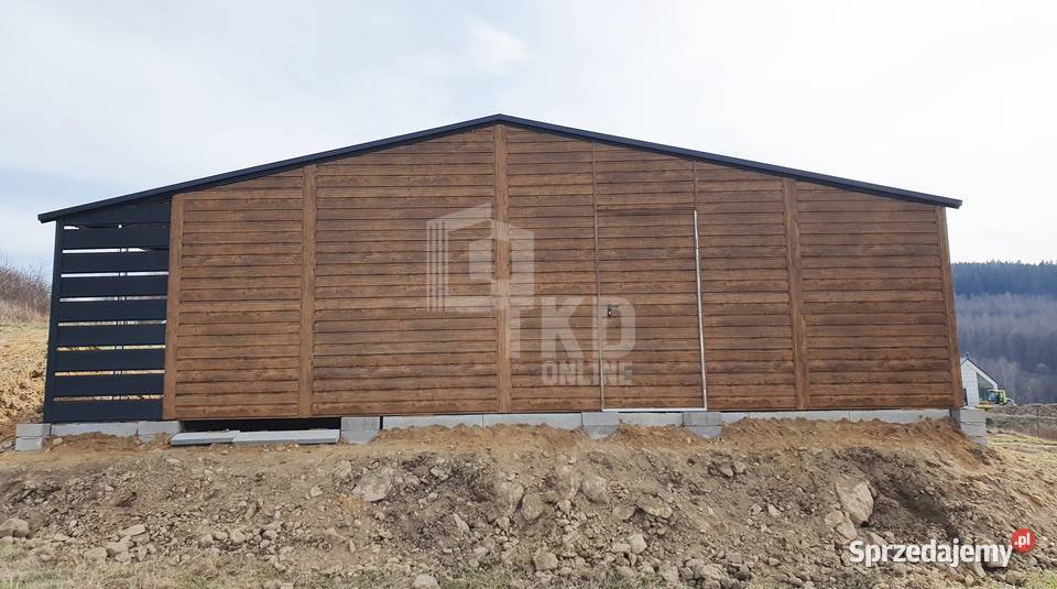 Garaż Blaszany 9x6 wiata 1x6 Brama 2x drzwi 2x Ogród Jarocin