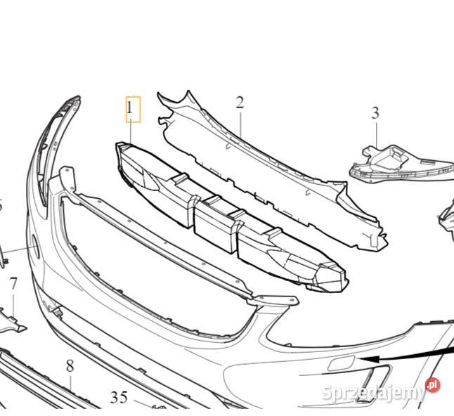 VOLVO XC60 I absorber zderzaka przod styropian dolnośląskie Bielany Wrocławskie sprzedam