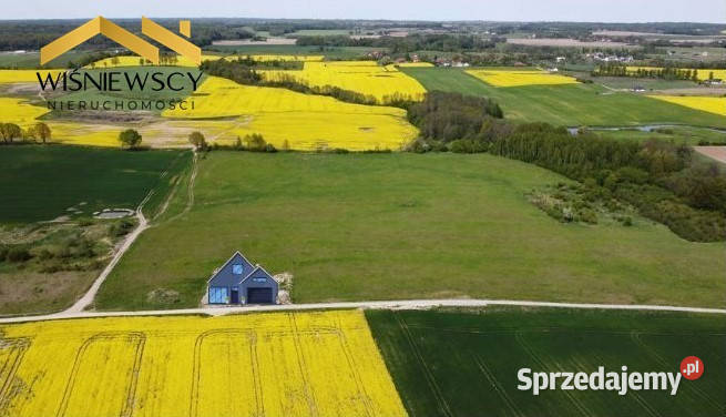 Działka budowlana 1444 m2 Wysoczyzna Elbląg utwardzona warmińsko-mazurskie Czechowo