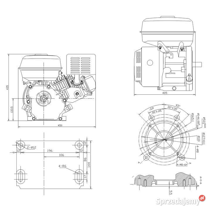 Silnik benzynowy WEIMA WM192F 18 Wał 25mm sprzedam