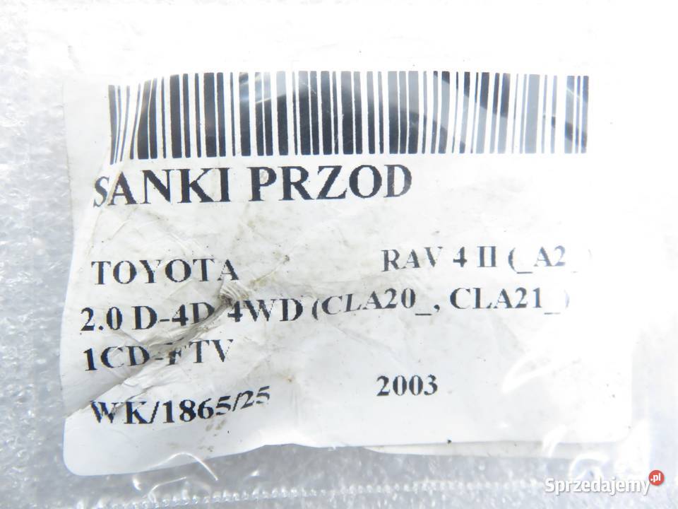 SANKI PRZÓD TOYOTA RAV 4 II A2 20 D4D 4WD 116