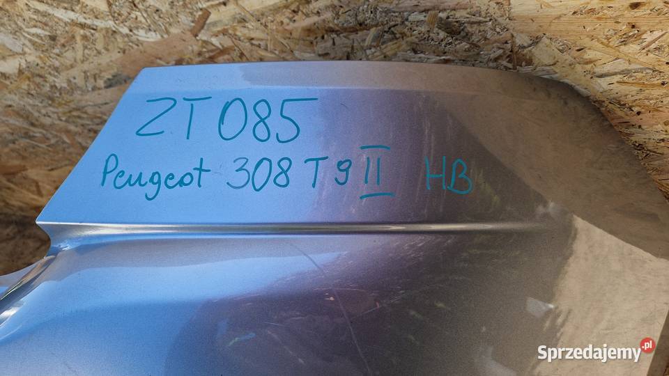 PEUGEOT 308 2 II HB ZDERZAK TYLNY TYŁ KOD LAK T9 Słowikowo sprzedam