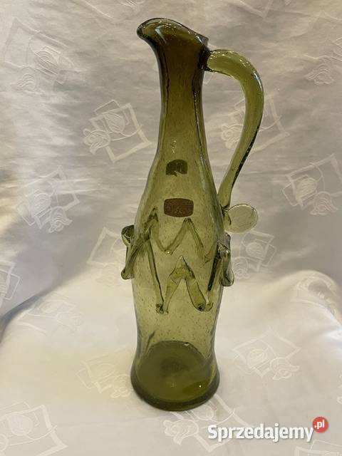 Artystyczny wazon szklany z Krakowskiego Porcelana i szkło sprzedam