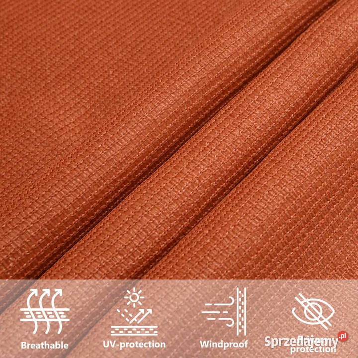 Żagiel przeciwsłoneczny 160 gm pomarańcz 25x35 m Warszawa