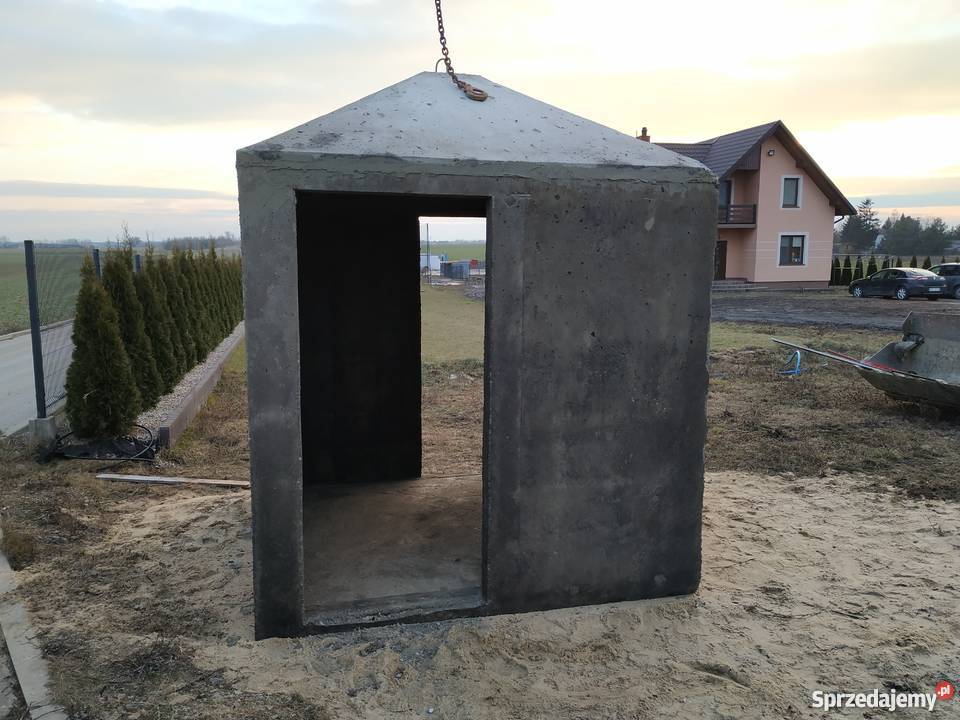 śmietnik smietnik altanka wiata betonowa na Wierzbica