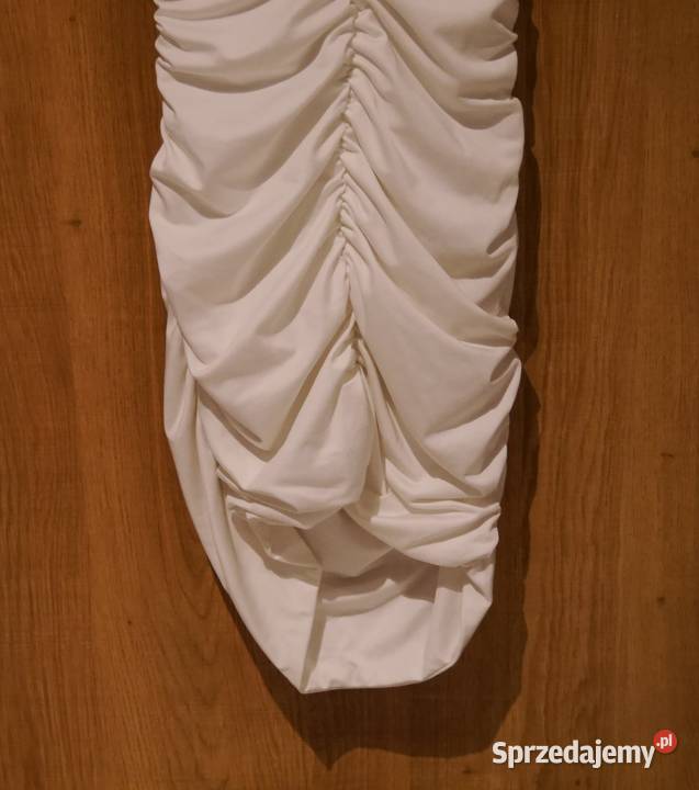 Shein śliczna biała obcisła sukienka 34 XS Wrocław