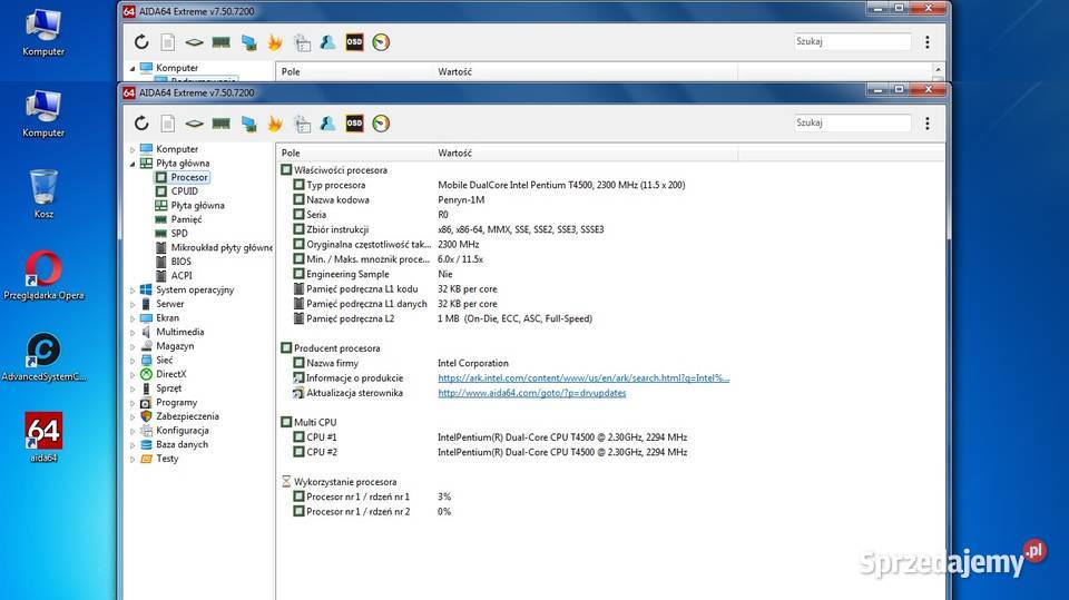 Samsung R540 Core2Duo Intel T4500 230 GHzRam3Gb Elektronika Włocławek sprzedam