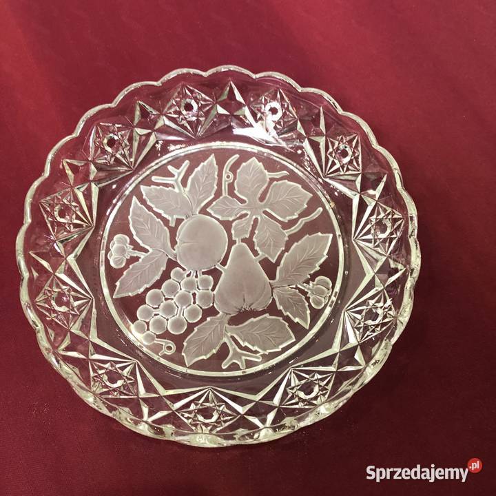 Piękna kryształowa misa PRL lata 70 XX w Vintage Kraków