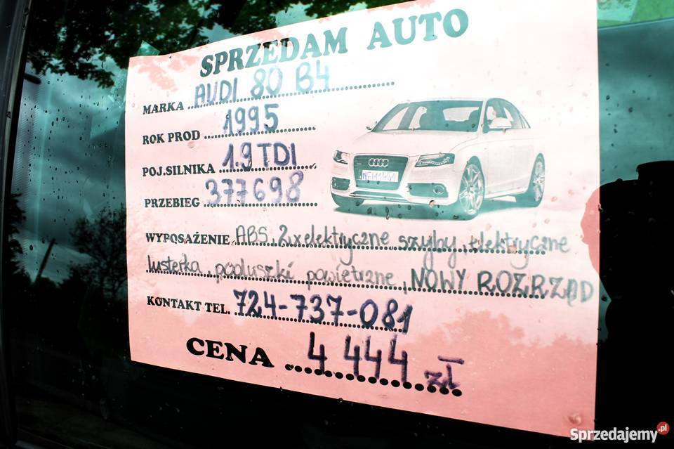 Audi 80 B4 19 TDI na osprzecie Pierburga centralny zamek Giżycko