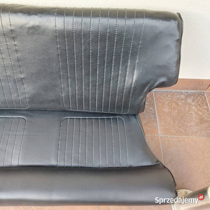 Kanapa tylna FIAT 126P czarny skaj osobowe Olesno