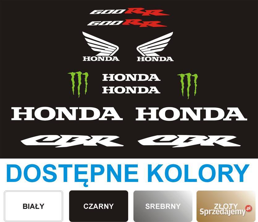 HONDA CBR 600RR Naklejki na motocykl WZÓR H3202 Naklejki Kraków
