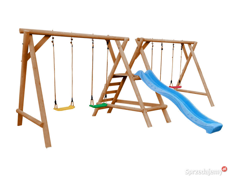 Plac Zabaw do Ogrodu JUMBOOLAF 4xHuśtawka Ślizg Drewno  Białystok sprzedam
