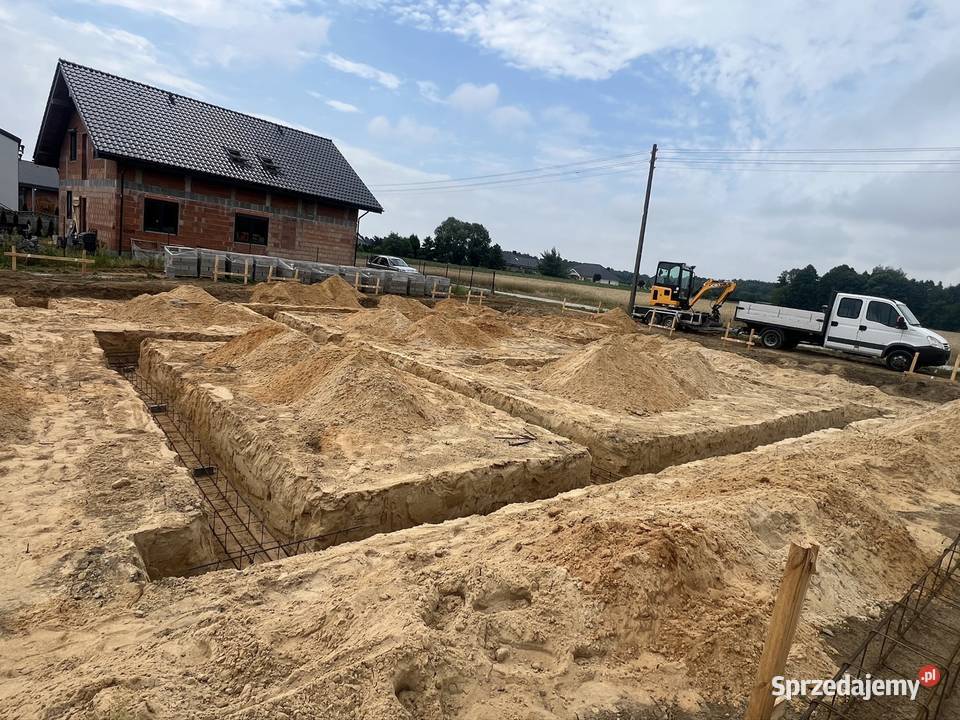 Usługi minikoparką Wykopy, roboty ziemne Koźminek