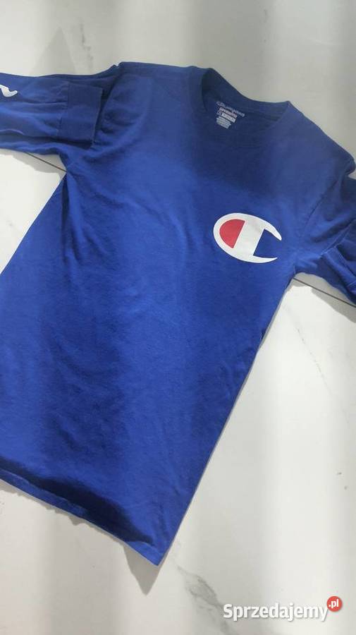Champion Tshirt Logo Oversize xs niebieski Odzież codzienna Suwałki