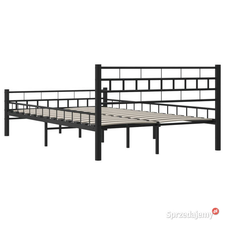 Rama łóżka czarna stal 140 x 200 WM285278 mazowieckie Warszawa sprzedam