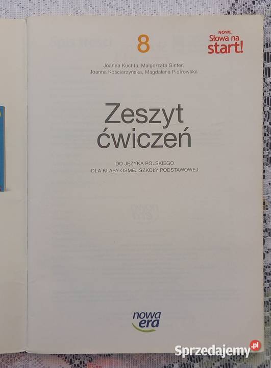 Język polski zeszyt ćwiczeń kl8 Nowe słowa na język polski Podręczniki Małkinia Górna