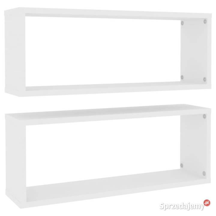 Półki ścienne kostki 2 białe 60x15x23 WM807133 Warszawa