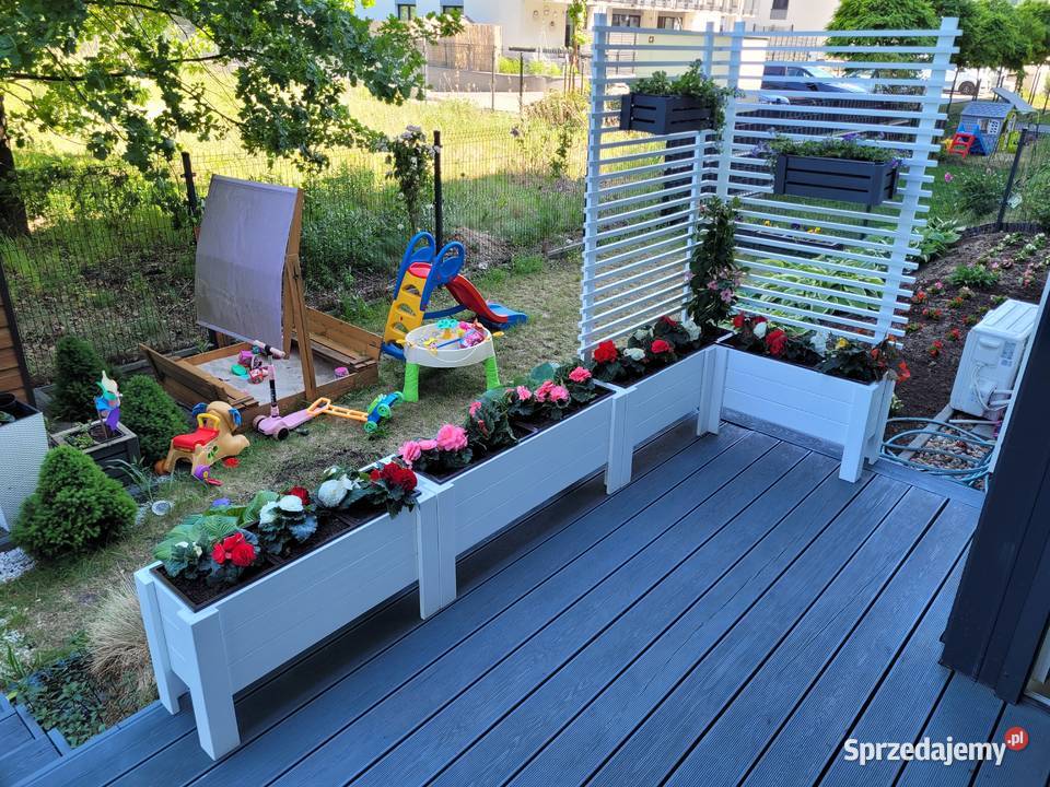 donica drewniana narożna pergola mazowieckie sprzedam