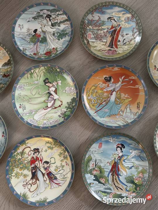 Talerz kolekcjonerski Zhao Huimin porcelana Bystrzyca Kłodzka