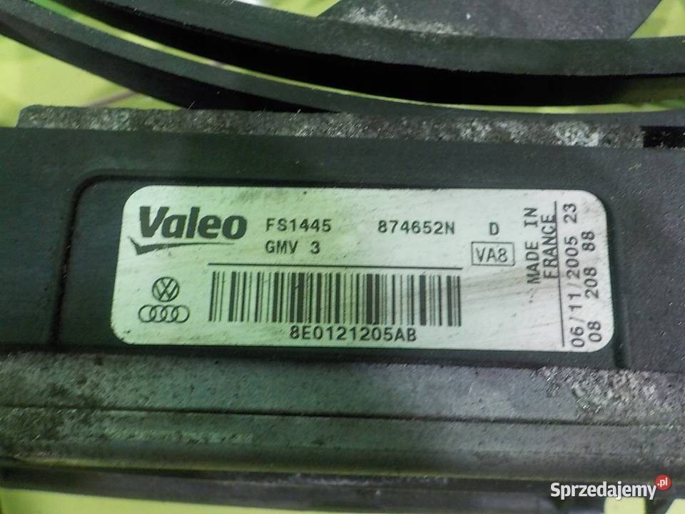 AUDI A4 B7 20 TDI AUT 09r wentylator chlodnicy osobowe Motoryzacja Suków