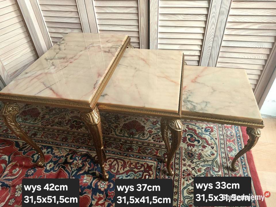 Komplet trzech stolików do salonu Białystok