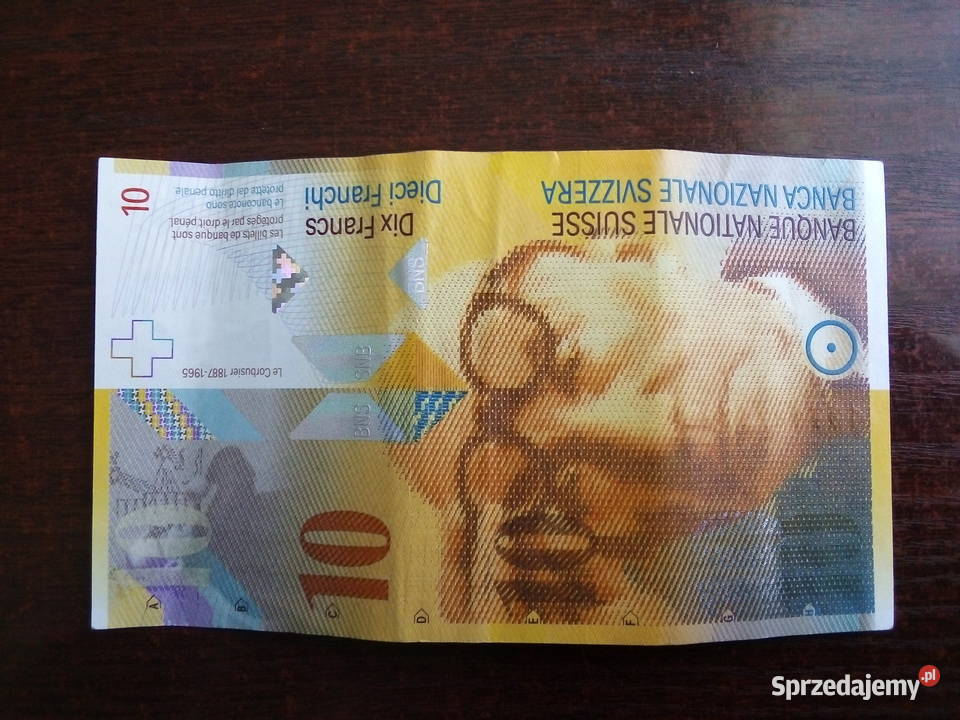Banknot 10 franków Szwajcaria Numizmatyka Płońsk