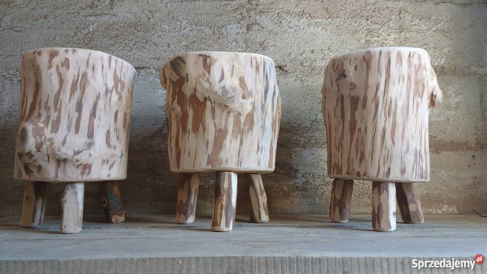 Stołki pieńki drewniane Białystok