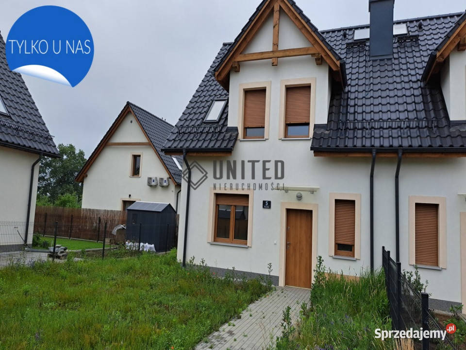 Bliźniak Wrocław Kowale z dużym ogrodem mieszkalny